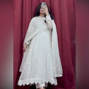 White angraka style frock